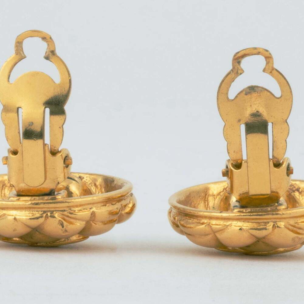 CHANEL Authentic Gold Earrings - Picture 6 of 11